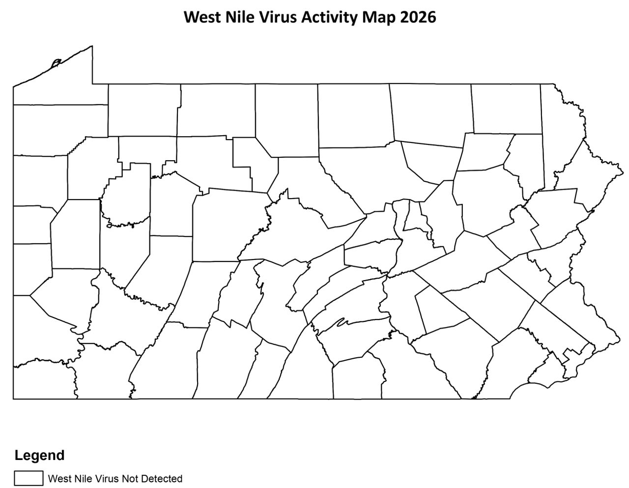 West Nile Virus Activity Map 2026